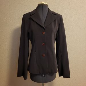 Fashion Concept Dark Brown/Gray Blazer Size 8